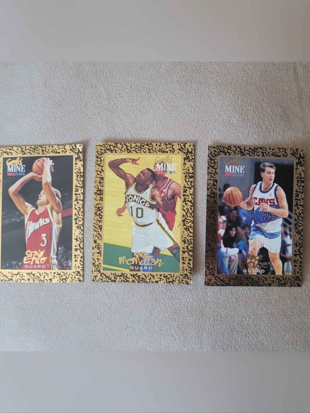 NBA 1994-95 Hoops Gold Mine Cards Lot